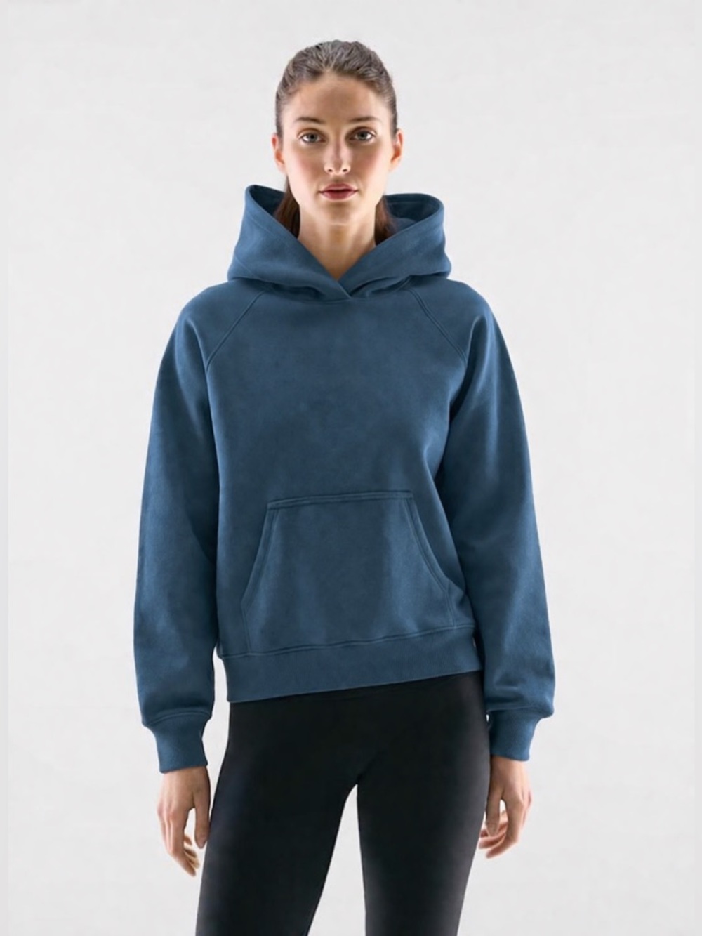 Tuff Athletics Oversized Hoodie Dark Blue Pullover Sweatshirt L NWOT